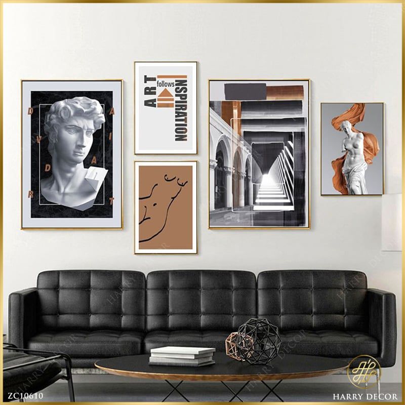 Bộ 5 Tranh Art Follows Inspriration ZC10610