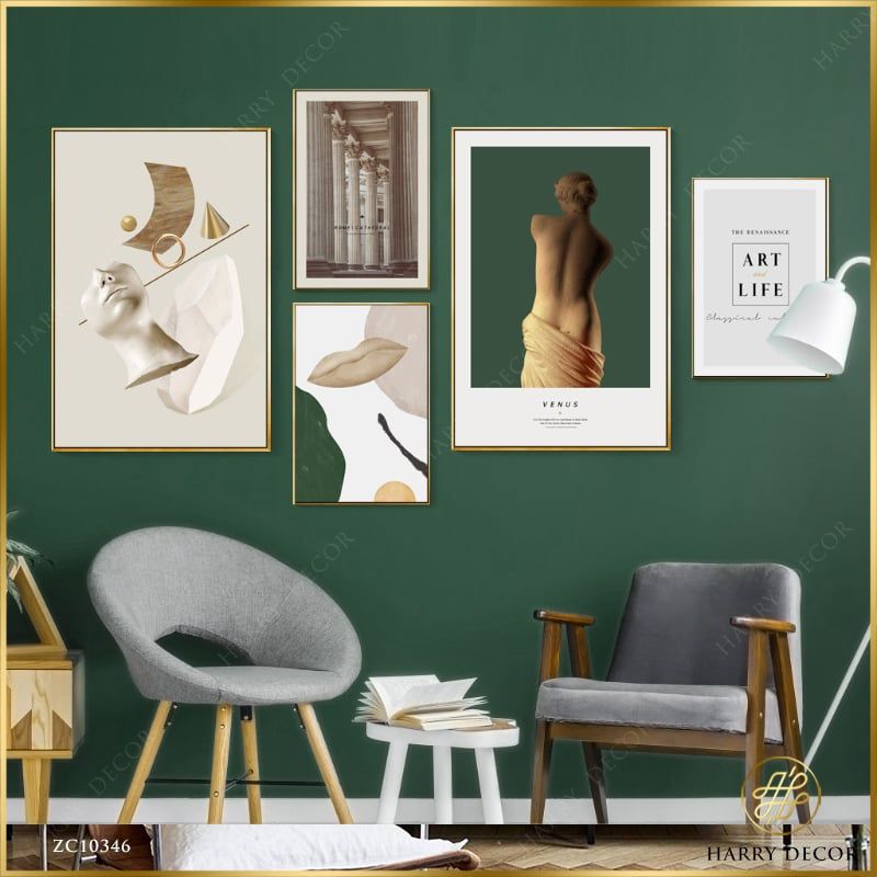 Bộ 5 Tranh Art And Life ZC10346