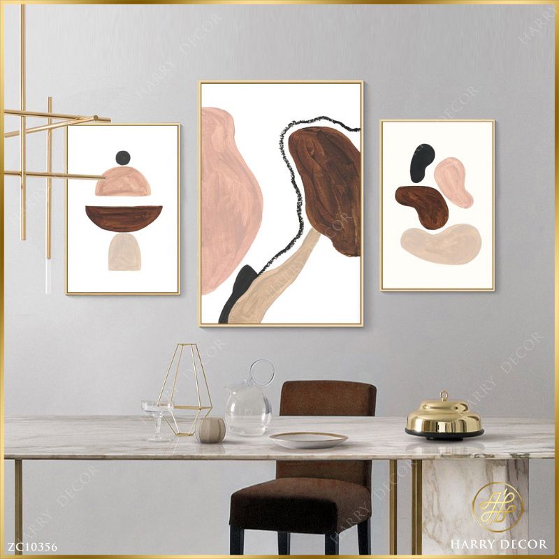Bộ 3 Tranh Minimalism Cellule ZC10356
