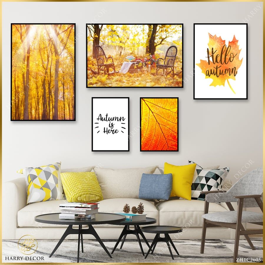 Bộ 5 Tranh Autumn Is Here ZH1C2605
