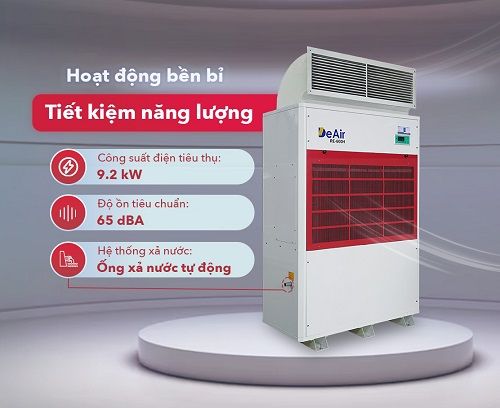Máy hút ẩm công nghiệp chịu nhiệt DeAir RE-600H