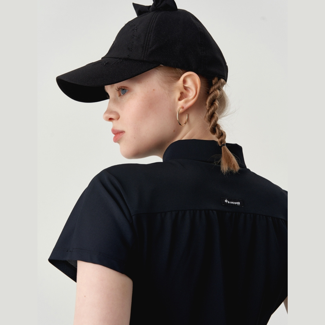 Áo Polo le coq golf Nữ - GN222LTS43-BLCK