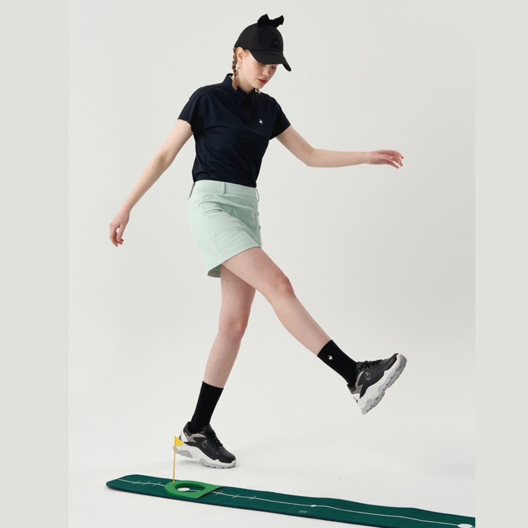 Áo Polo le coq golf Nữ - GN222LTS43-BLCK