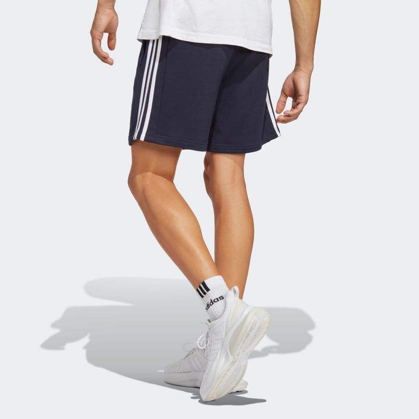 QUẦN SHORT NAM 3 SỌC VẢI THUN DA CÁ ESSENTIALS