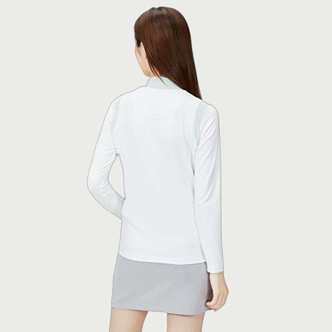 Áo dài tay le coq golf Nữ - QGWUJB11-WH00