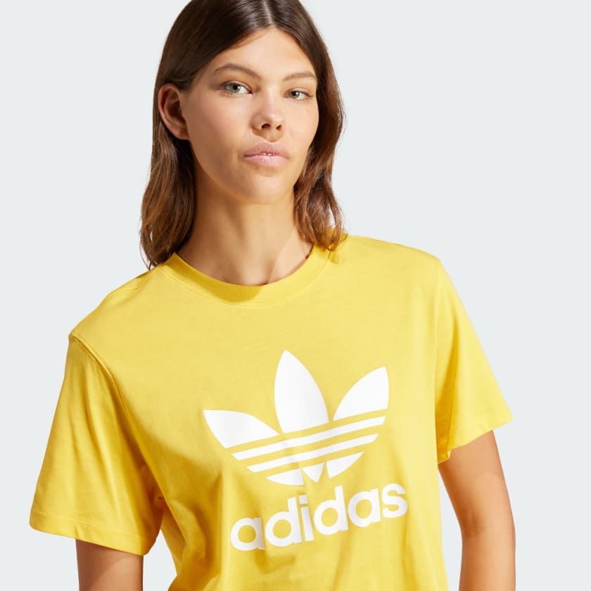 ÁO THUN NỮ BOXY BA LÁ ADICOLOR