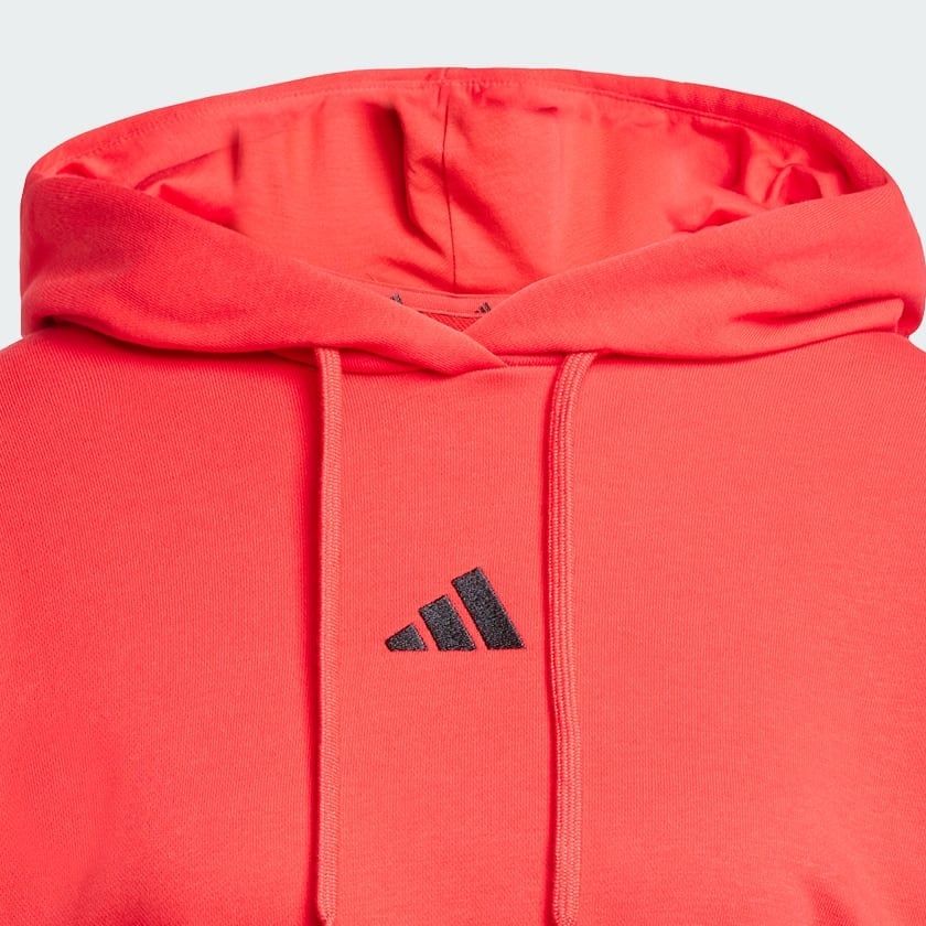 Áo Hoodie Nữ Lửng Vải Thun Da Cá 3 Sọc Essentials