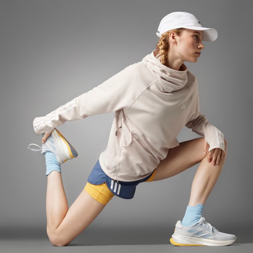 ÁO HOODIE NỮ 3 SỌC OWN THE RUN