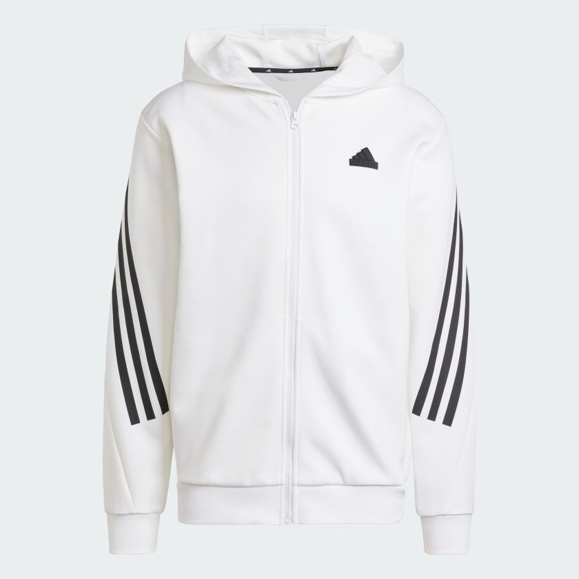 Áo Hoodie Nam Khóa Kéo Dọc Thân 3 Sọc Future Icons