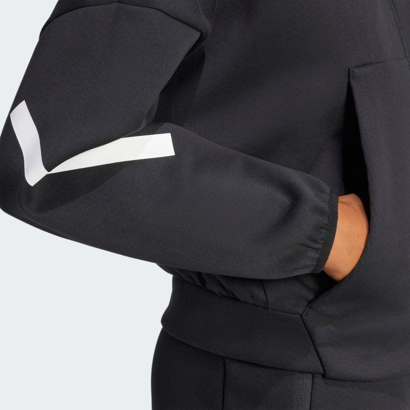Áo Khoác Nữ Hoodie Khóa Kéo Dọc Thân adidas Z.N.E.