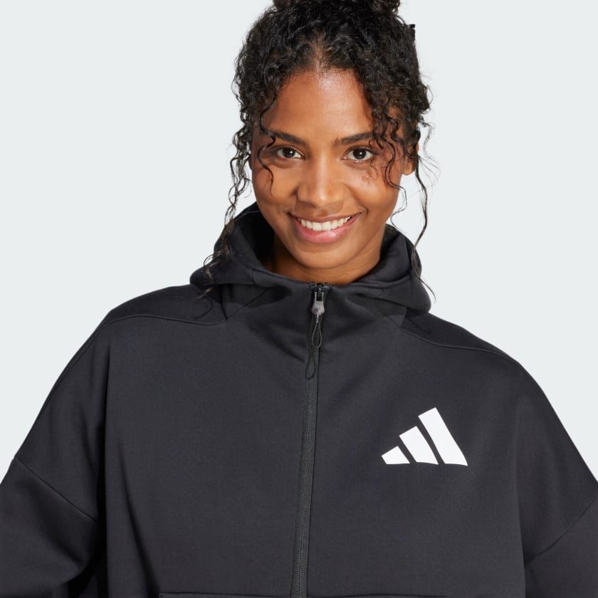 Áo Khoác Nữ Hoodie Khóa Kéo Dọc Thân adidas Z.N.E.