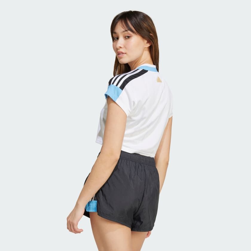 ÁO THUN NỮ JERSEY LỬNG 3 SỌC NGẮN TIRO
