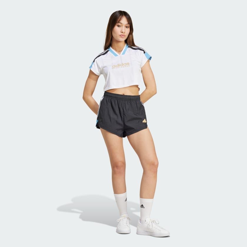 ÁO THUN NỮ JERSEY LỬNG 3 SỌC NGẮN TIRO