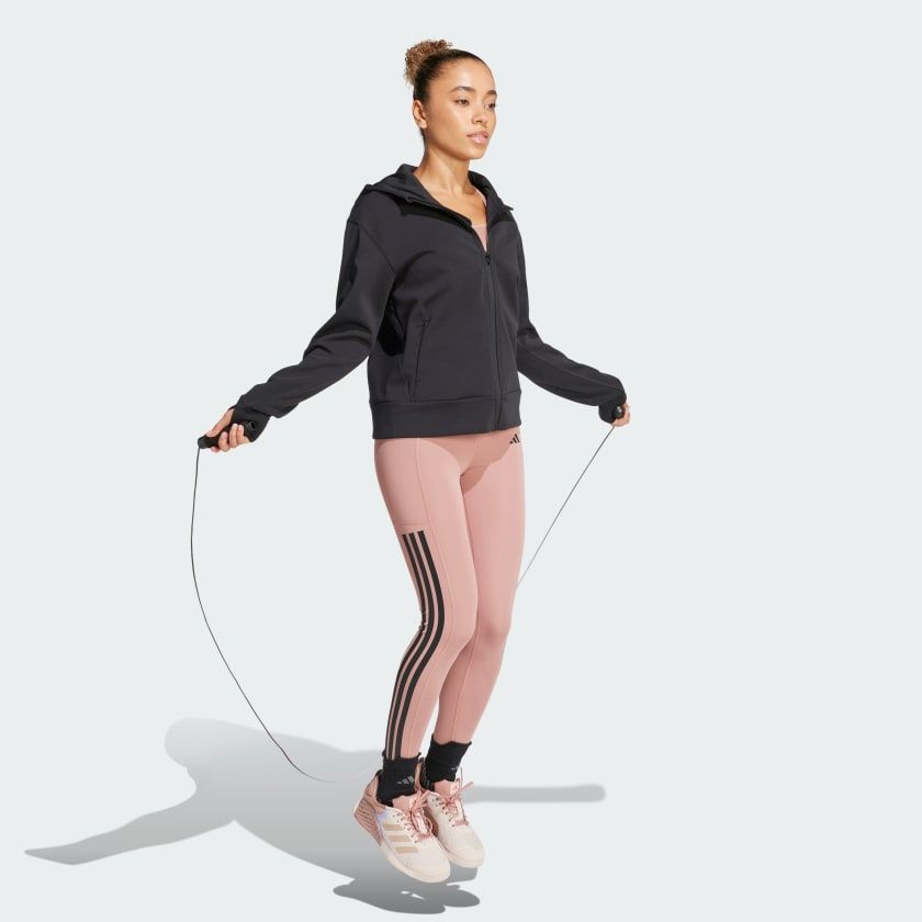Áo Sweatshirt Nữ Có Mũ Khóa Kéo Designed 4 Training