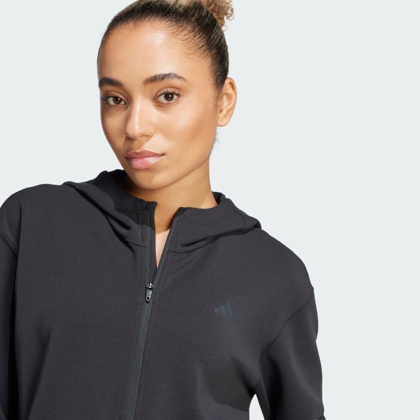 Áo Sweatshirt Nữ Có Mũ Khóa Kéo Designed 4 Training