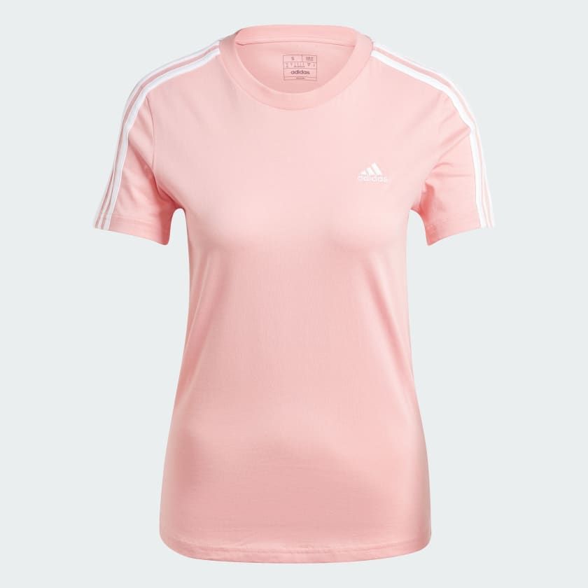 ÁO THUN NỮ 3 SỌC ÔM SÁT ESSENTIALS