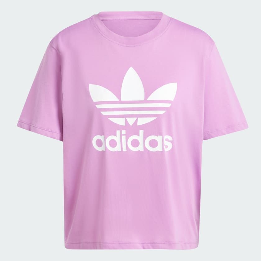 ÁO THUN NỮ BOXY BA LÁ ADICOLOR