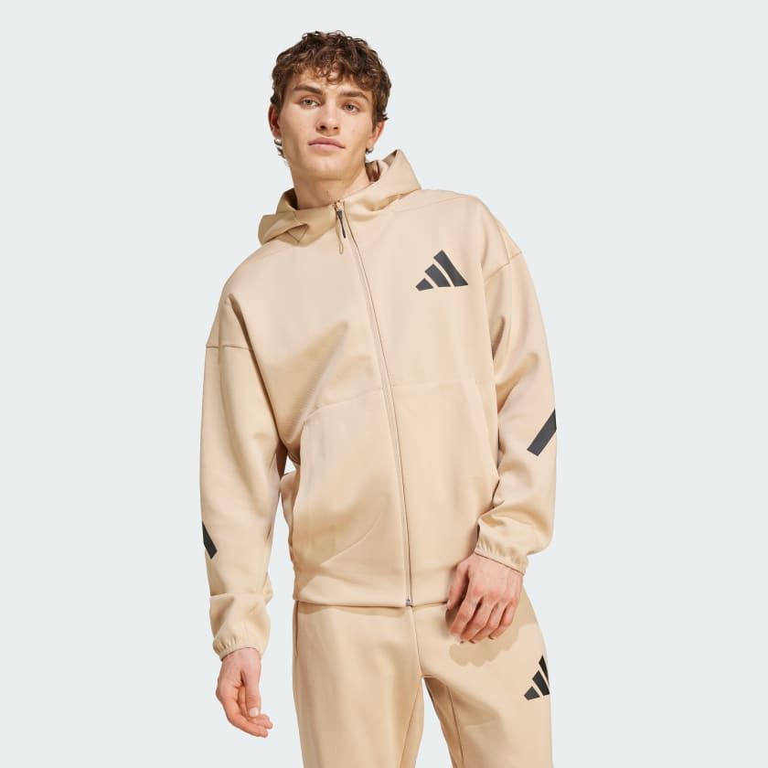 Áo Track Jacket Nam Có Mũ Khóa Kéo Dọc Thân Z.N.E.