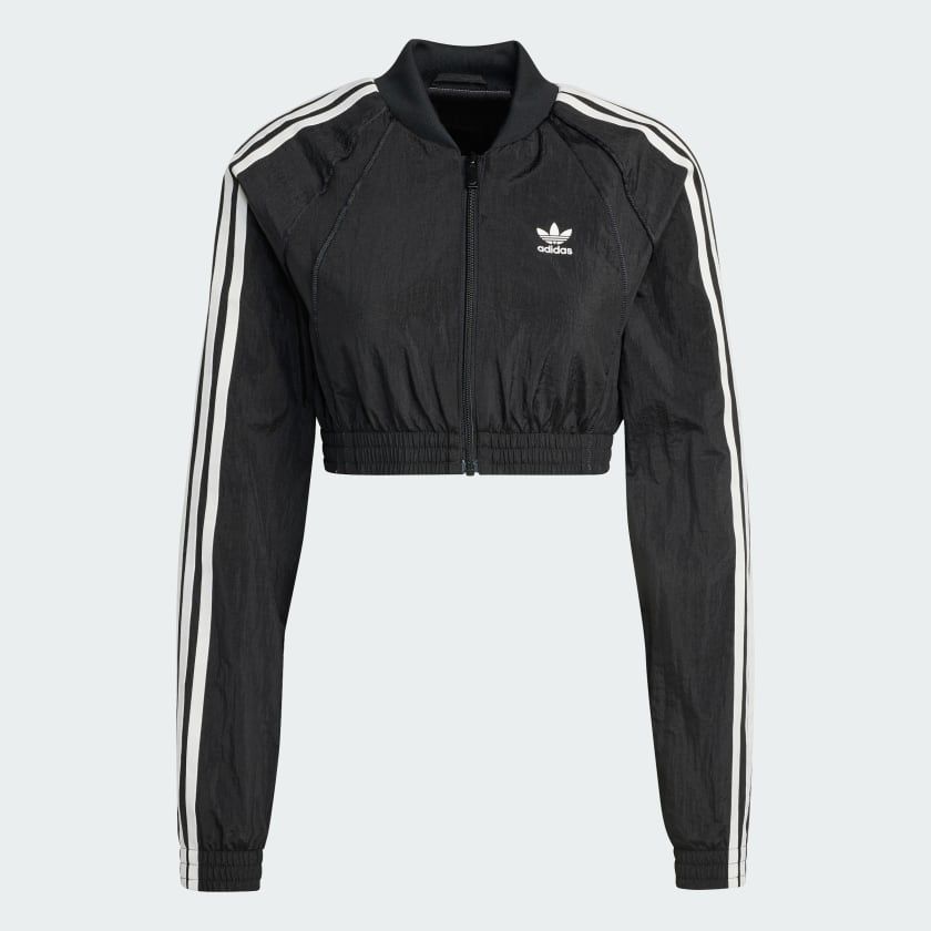 Áo Track Top Nữ Lửng Dáng Ôm