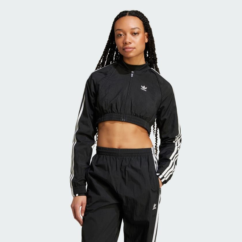 Áo Track Top Nữ Lửng Dáng Ôm