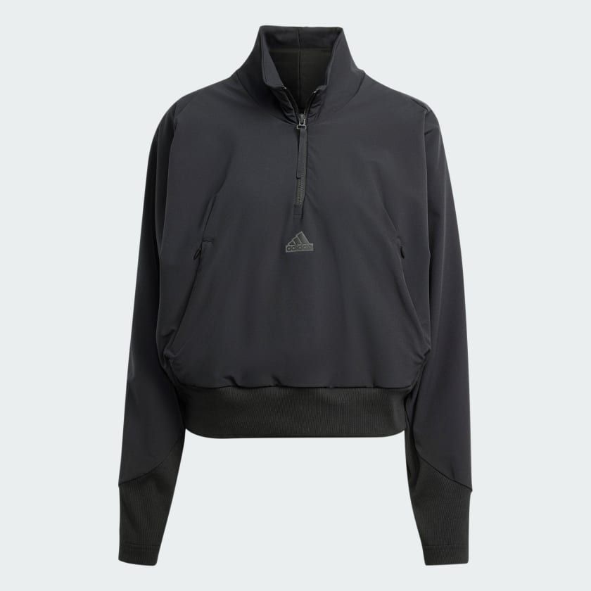 ÁO TRACK TOP NỮ VẢI DỆT 1/4 KHÓA KÉO Z.N.E.