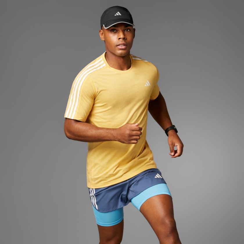 ÁO THUN NAM OWN THE RUN 3-STRIPES TEE