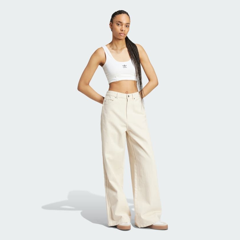 Quần Dài Nữ Balloon Denim Premium Essentials