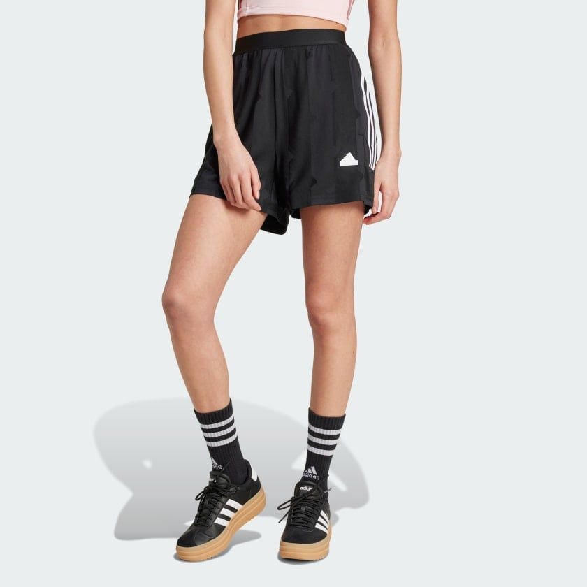 Quần Short Nữ Jacquard 3 Sọc Ngắn Tiro
