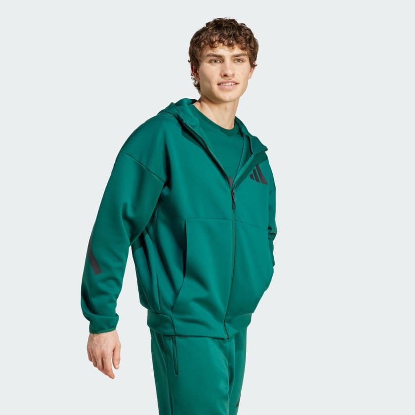 Áo Track Jacket Nam Có Mũ Khóa Kéo Dọc Thân Z.N.E.