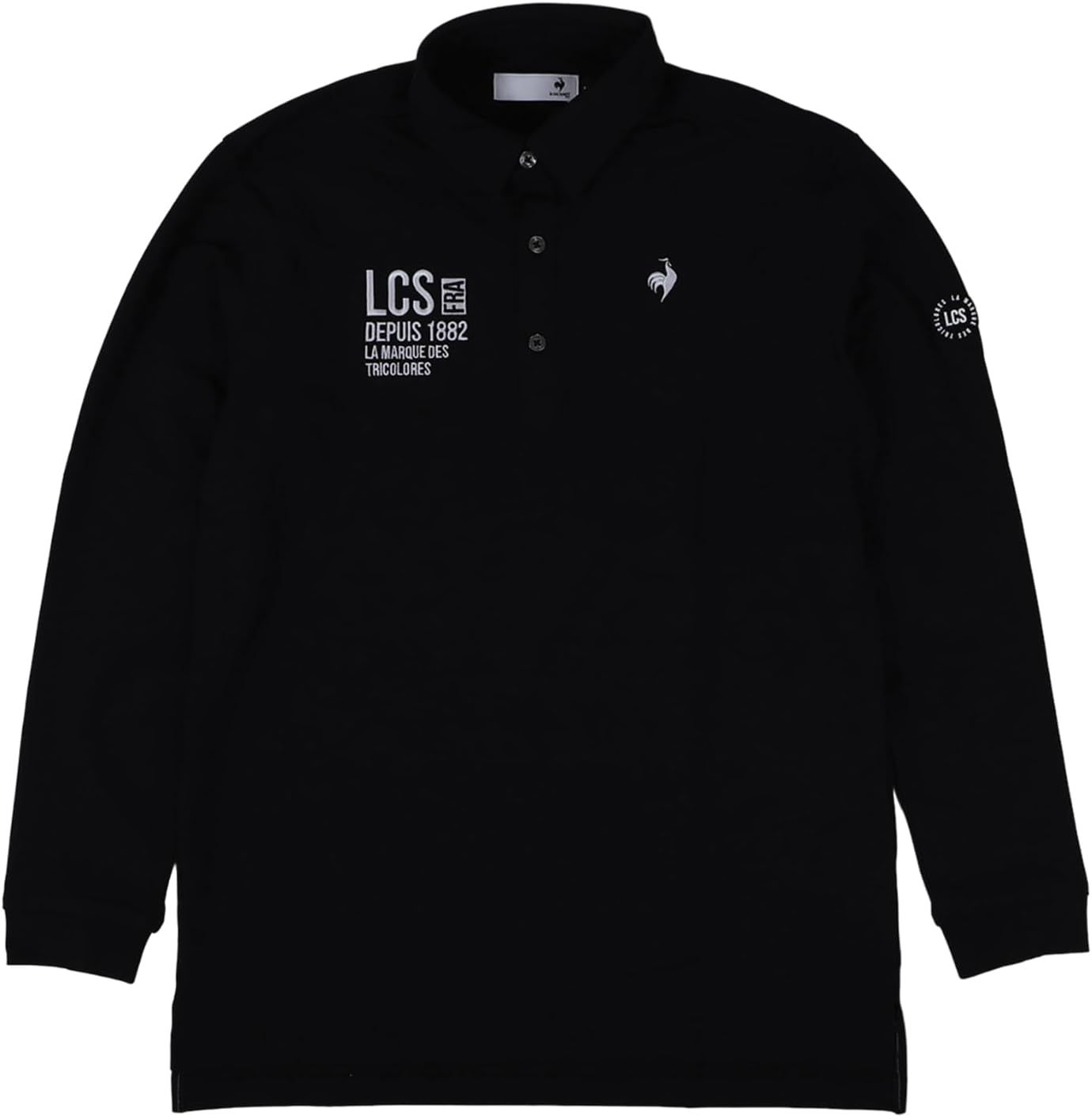 Áo Polo dài tay le coq golf Nam - QGMWJB00V-BK00