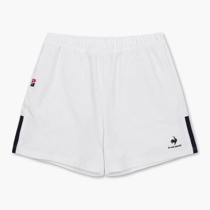 Quần short tennis le coq sportif nam - QO323THP71-WHT0