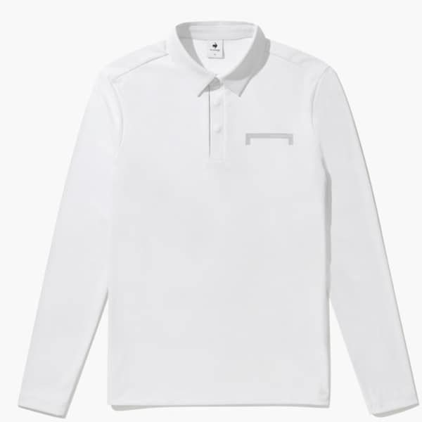 Áo Polo dài tay le coq golf Nam - GO321MTL81-WHTE