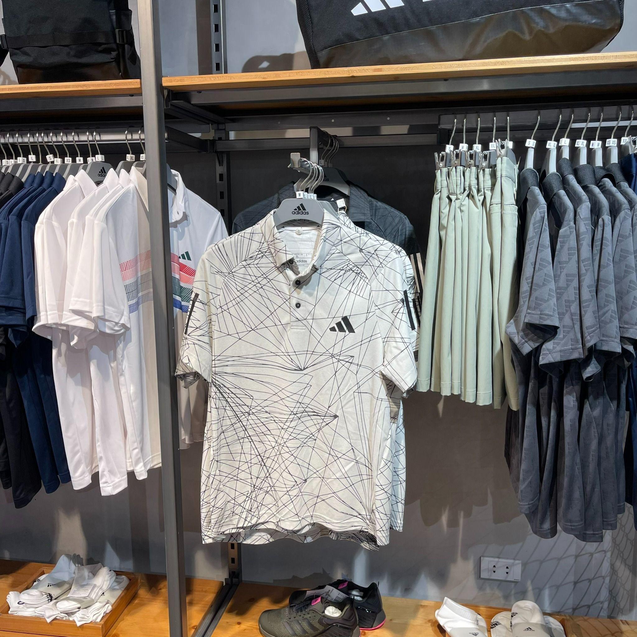 ÁO SƠ MI POLO GOLF NAM HỌA TIẾT NGẮN TAY AEROREADY