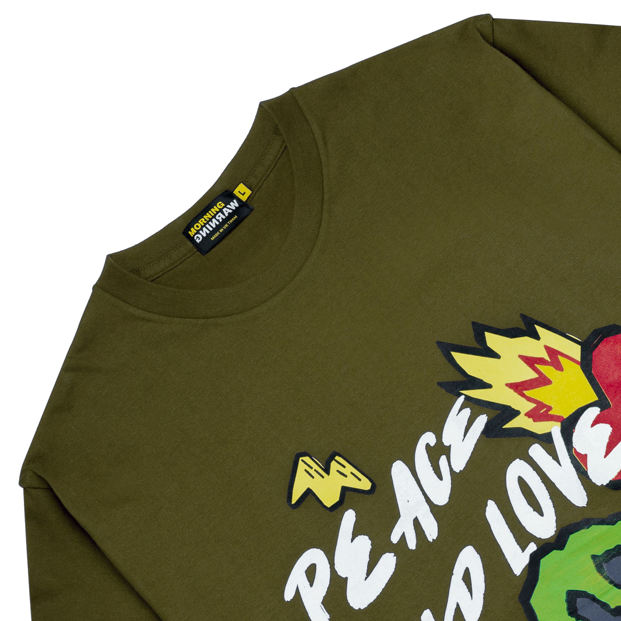 Peace & Love Tee - Olive
