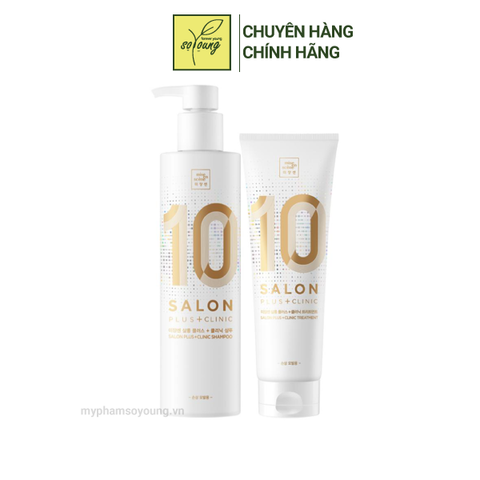  Dầu Gội Và Dầu Xả Cho Tóc Hư Tổn Mise En Scene Salon Plus Clinic 10 Shampoo For Damaged Hair 500ml 