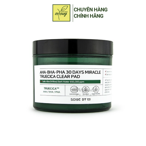  Miếng Tẩy Da Chết Some By Mi AHA-BHA-PHA 30 Days Miracle Truecica Clear Pad 125ml 