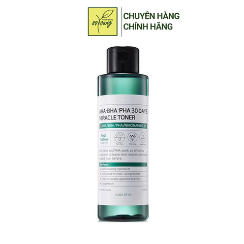  Nước Hoa Hồng Some By Mi AHA-BHA-PHA 30 Days Miracle Toner 150ml 