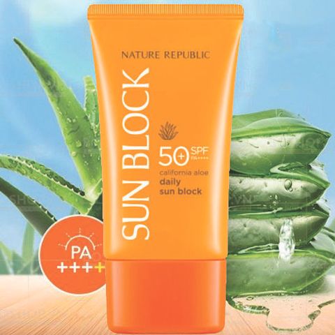  Kem Chống Nắng Daily Sun Block Nature Republic California Aloe SPF50+ 57ml 