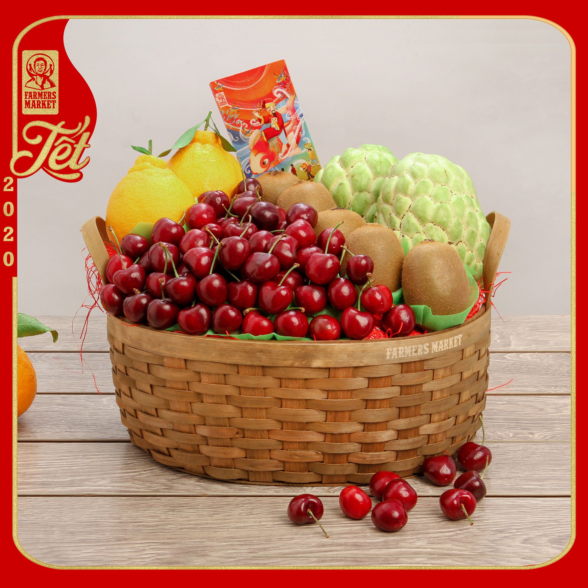 Giỏ quà trái cây Tết - GOLD 2
