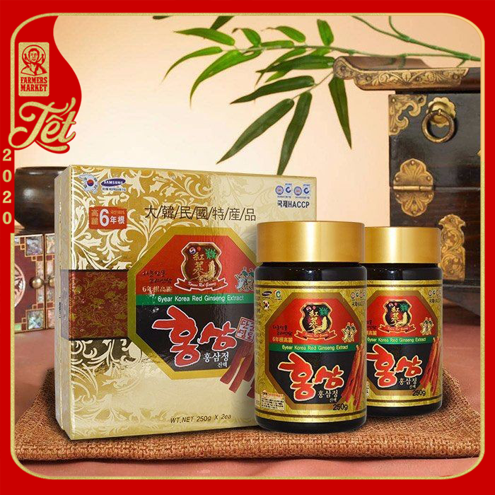 CAO HỒNG SÂM 6 NĂM TUỔI HÀN QUỐC (250gr x 2 lọ)