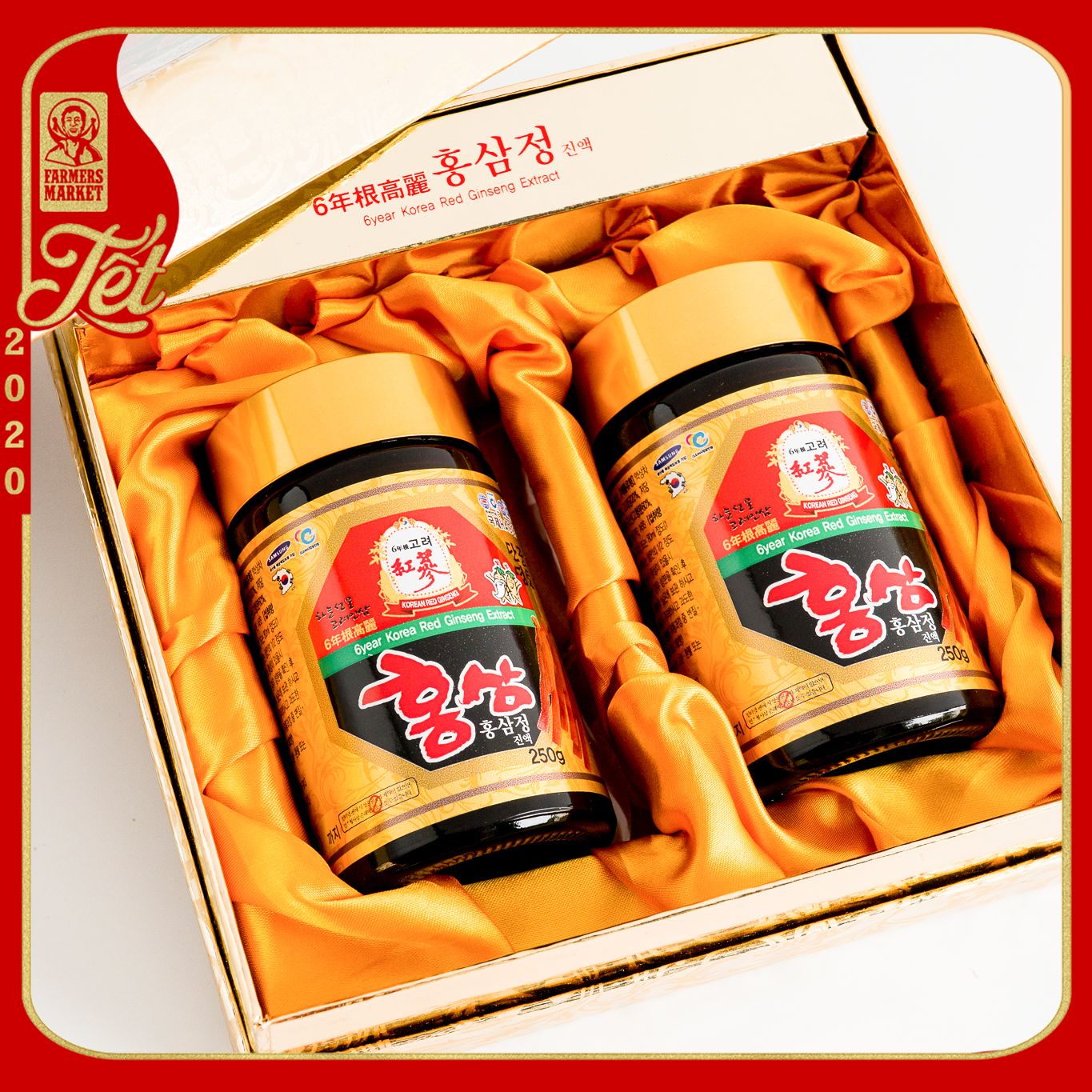 CAO HỒNG SÂM 6 NĂM TUỔI HÀN QUỐC (250gr x 2 lọ)