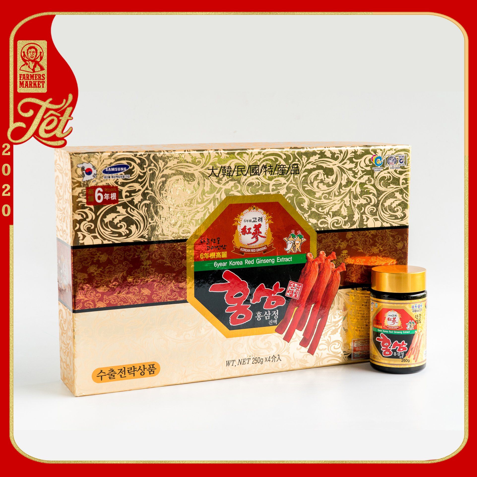 Cao hồng sâm Kangwa Hàn Quốc (250gr x 4 lọ)