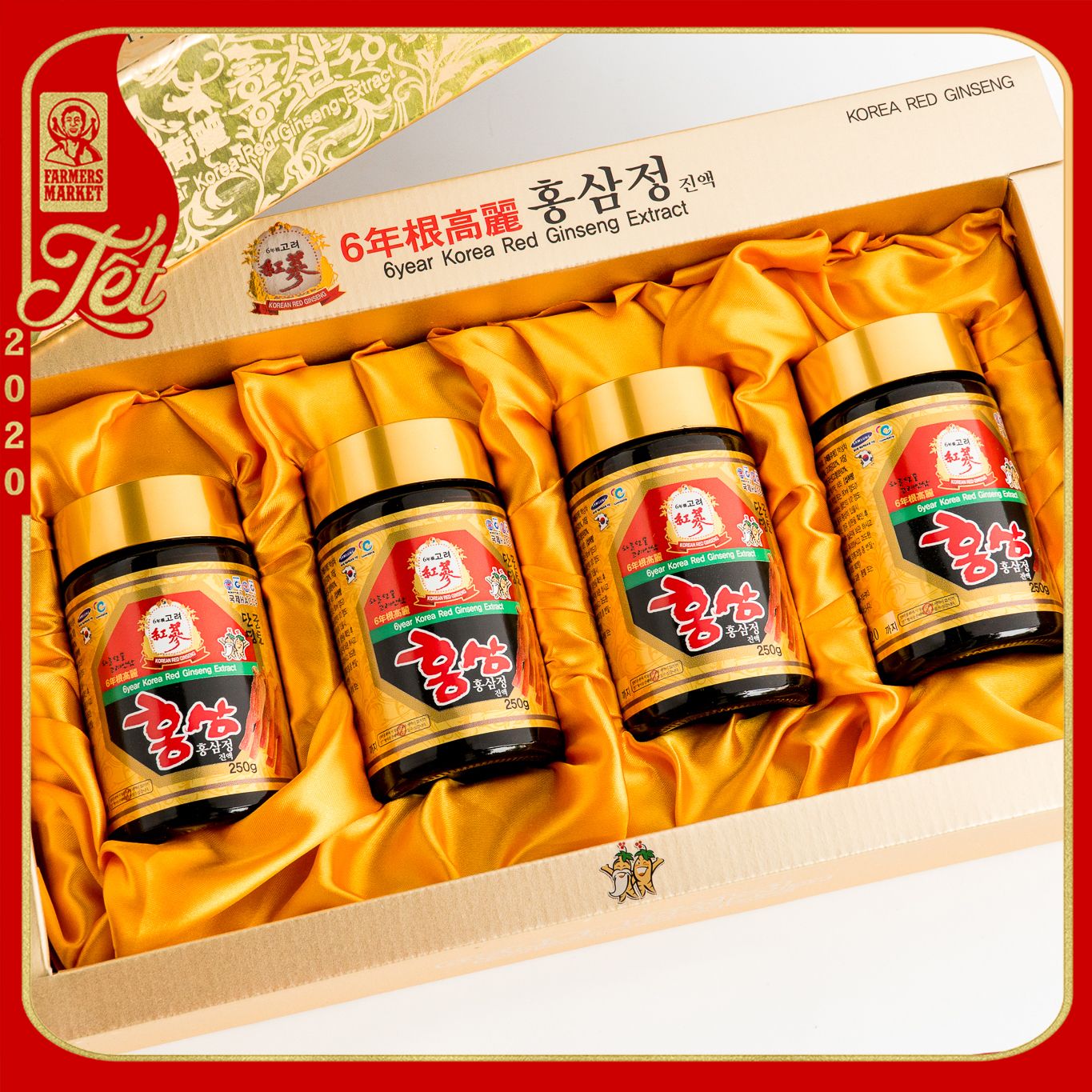 Cao hồng sâm Kangwa Hàn Quốc (250gr x 4 lọ)