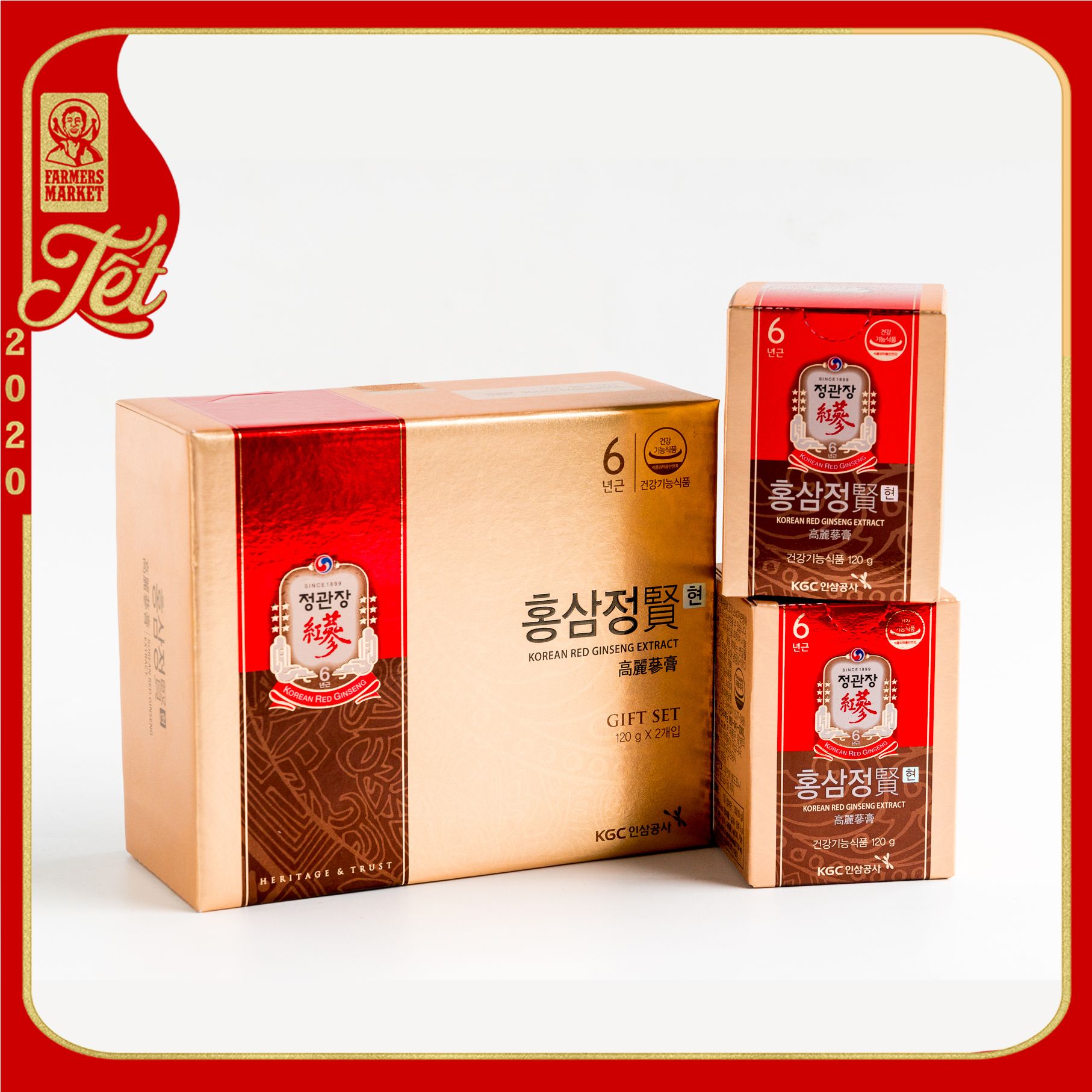 Cao tinh chất hồng sâm KWC (120gr x 2lọ)