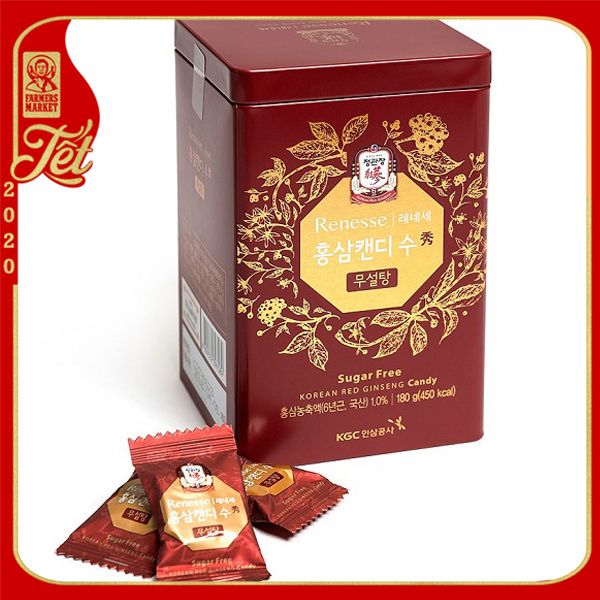 Kẹo Sâm Hàn Quốc KGC không đường cao cấp 180gr