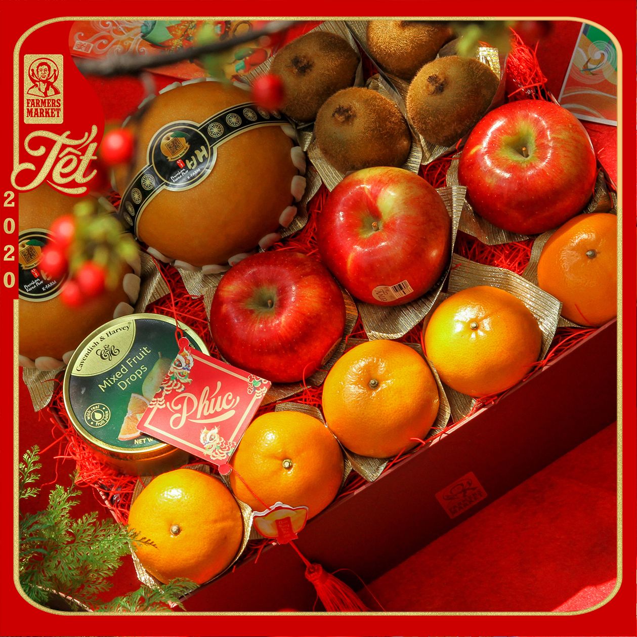 Hộp quà trái cây Tết - SILVER 3