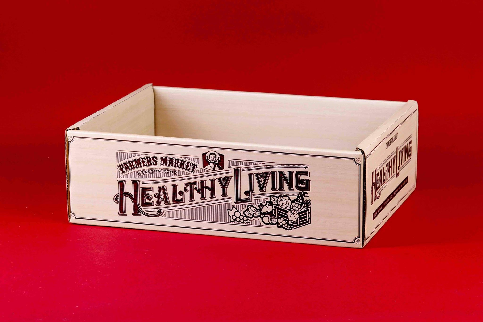 Hộp Giấy Vân Gỗ Healthy Living