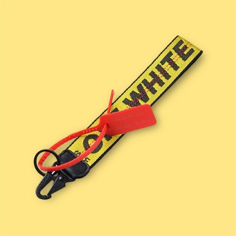 Dây đeo móc Off White Industrial Keychain Yellow