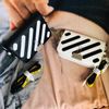 Túi Off White Binder Clip Bag Black sọc tròn đen ss21