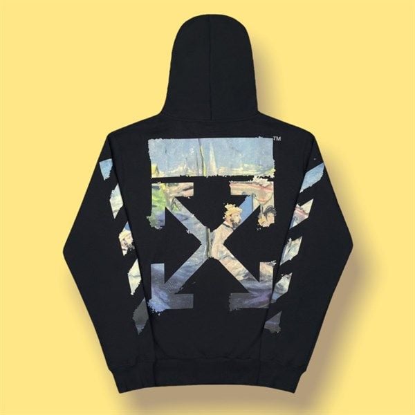 Off white hoodie shop multicolor